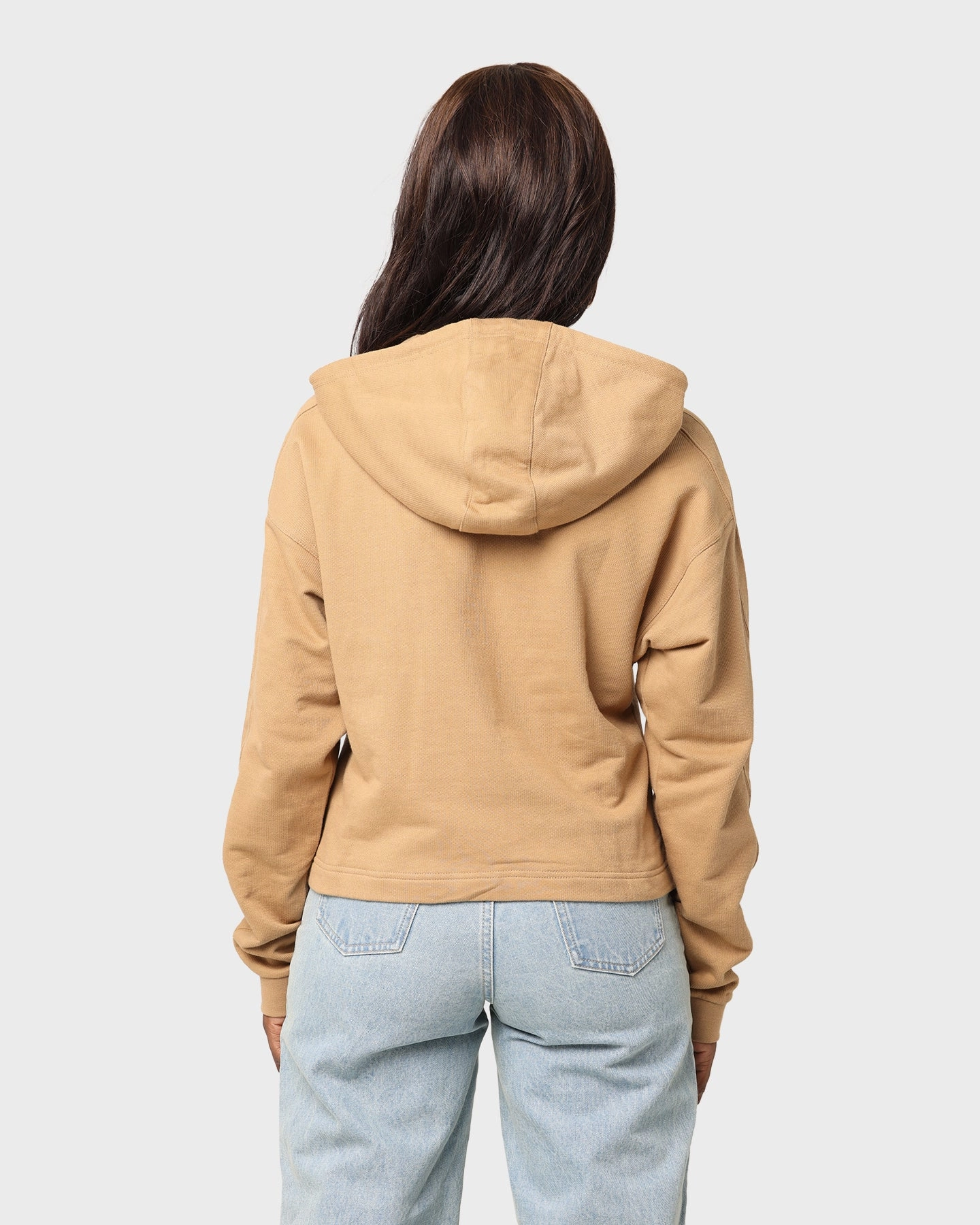 Adidas Women's Hoodie Tan Anti Slip Collar Daily Wear