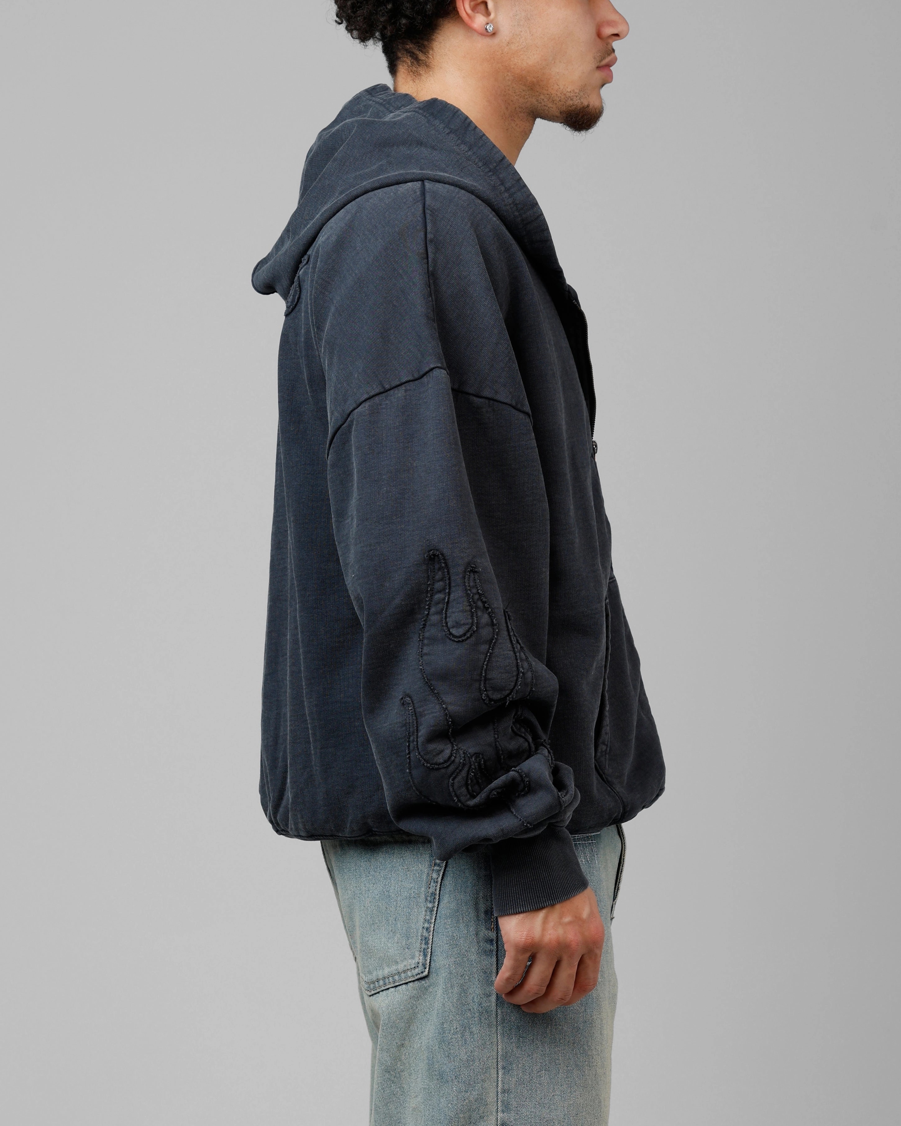 Halloween costume Practical Comfort Loiter Inferno Hoodie Washed Black