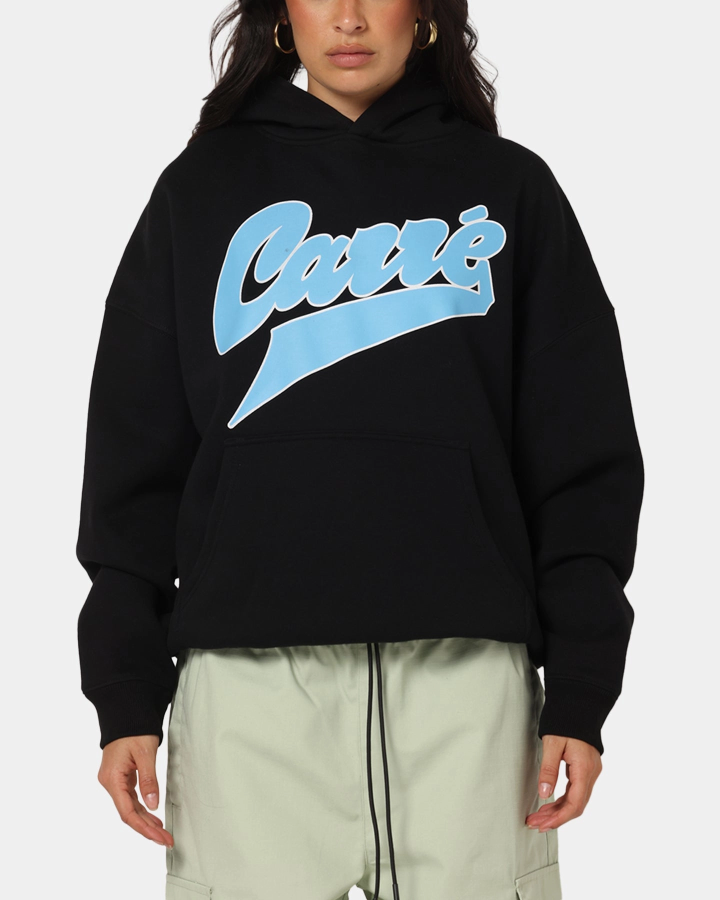 City Motion Carre Slugger Script Hoodie Black