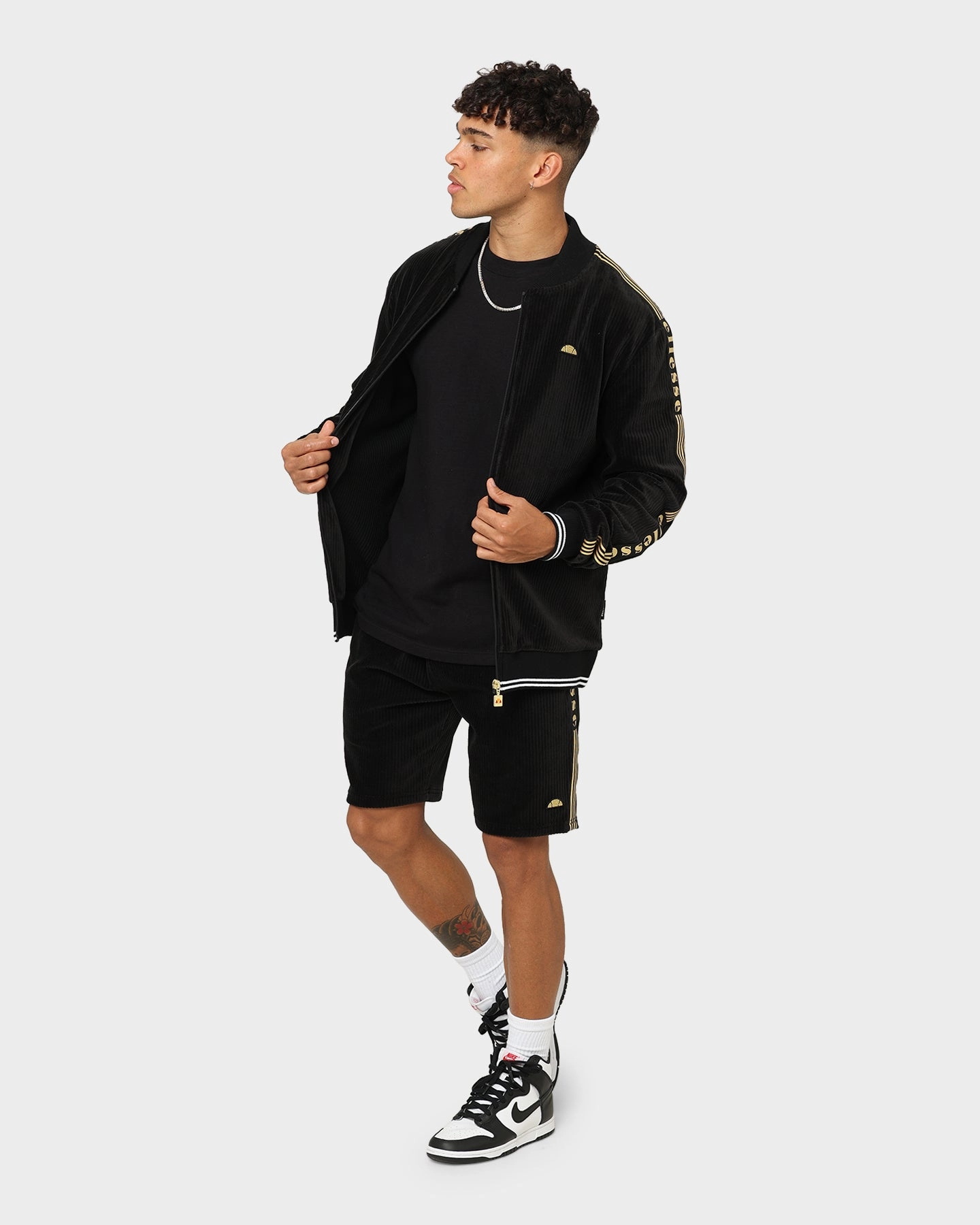 Ellesse Tomatro Shorts Black/Gold Perfect Comfort garden work