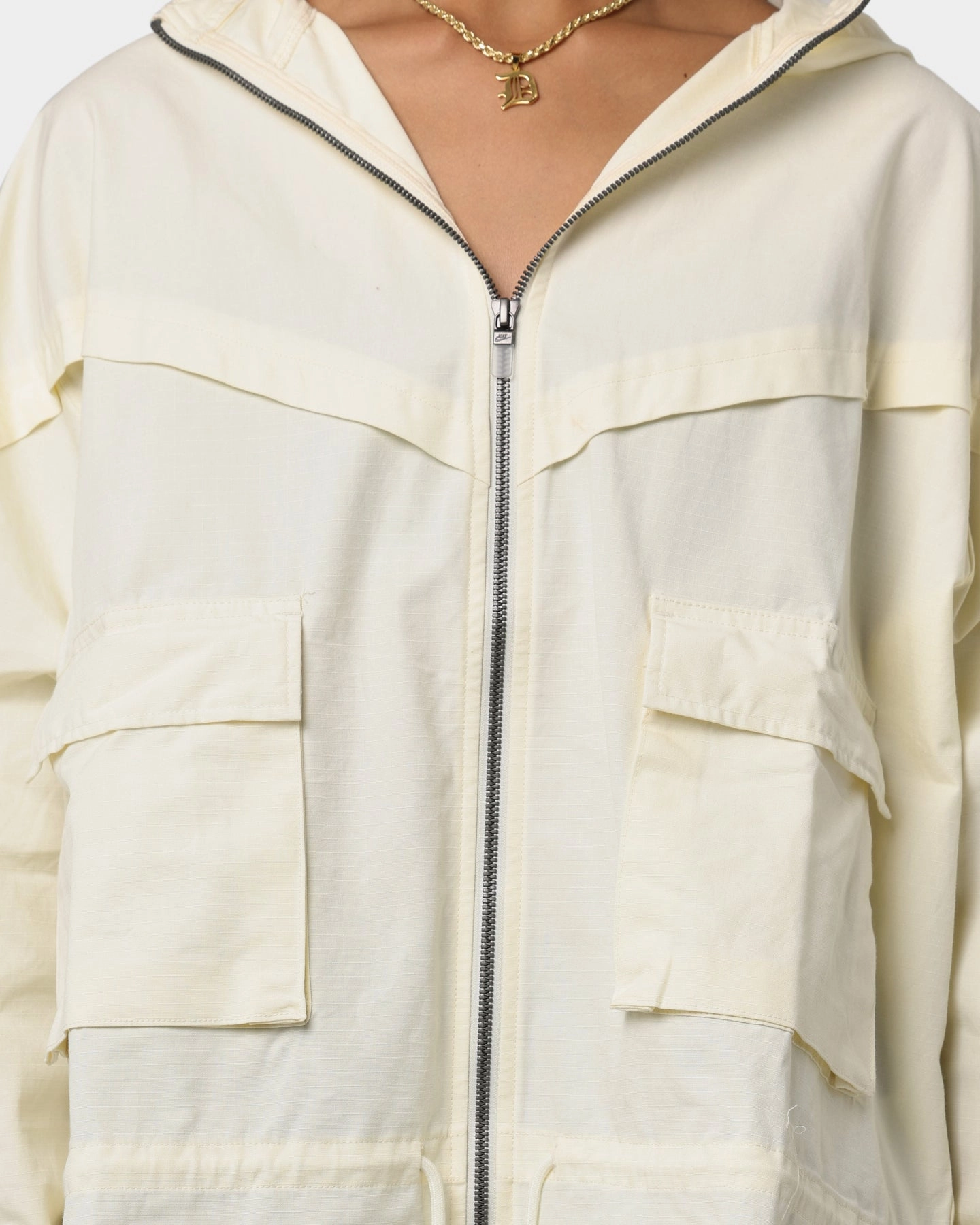 Odor Resistant Fabric Situation Nike Women's Nike Sportswear Icon Clash Jacket Coconut Milk/White