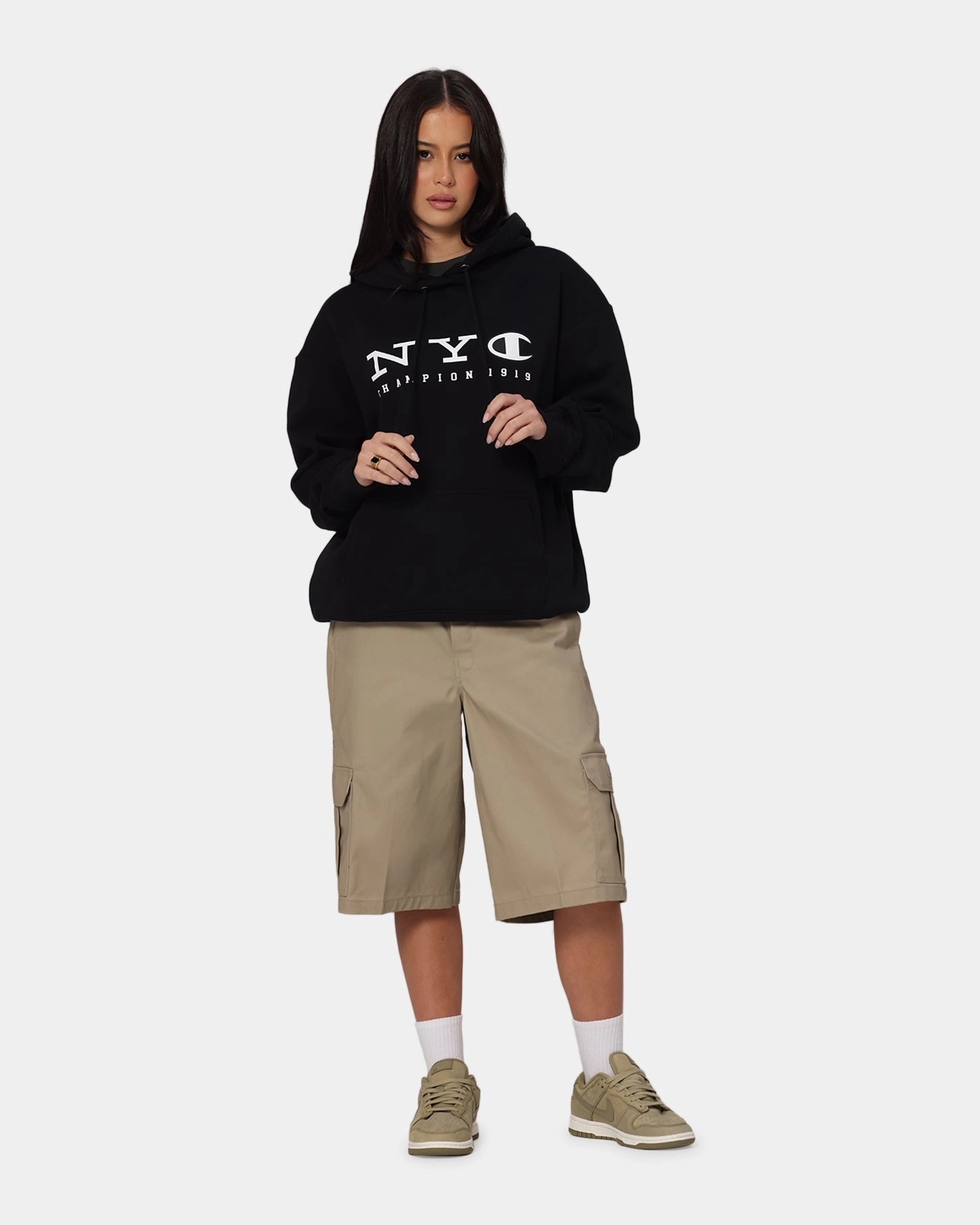 Champion Rochester Graphic Hoodie Black Printed Pattern