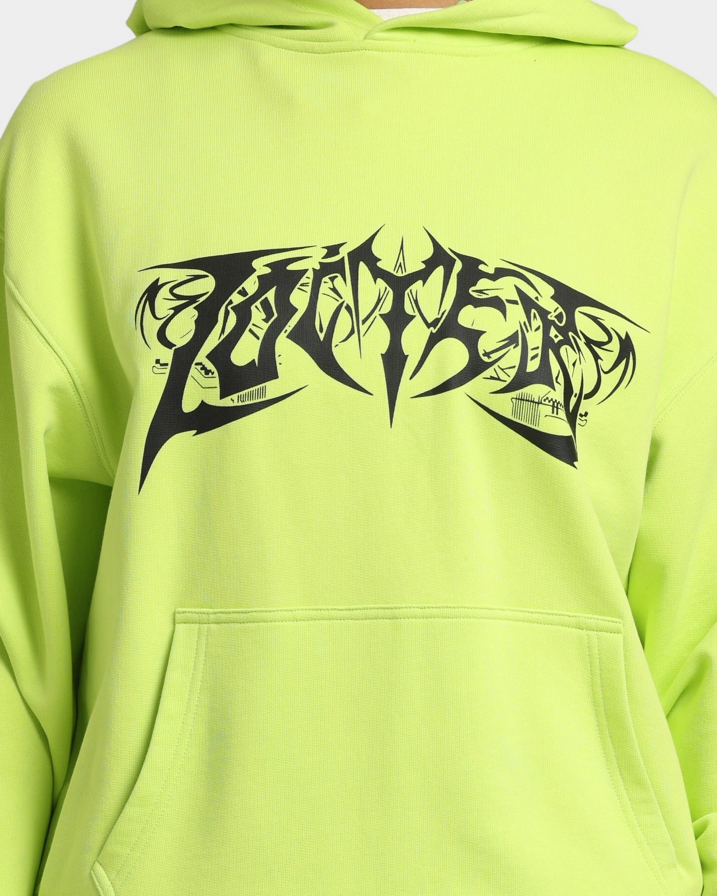 Last Loiter Anarchy Hoodie Neon Green