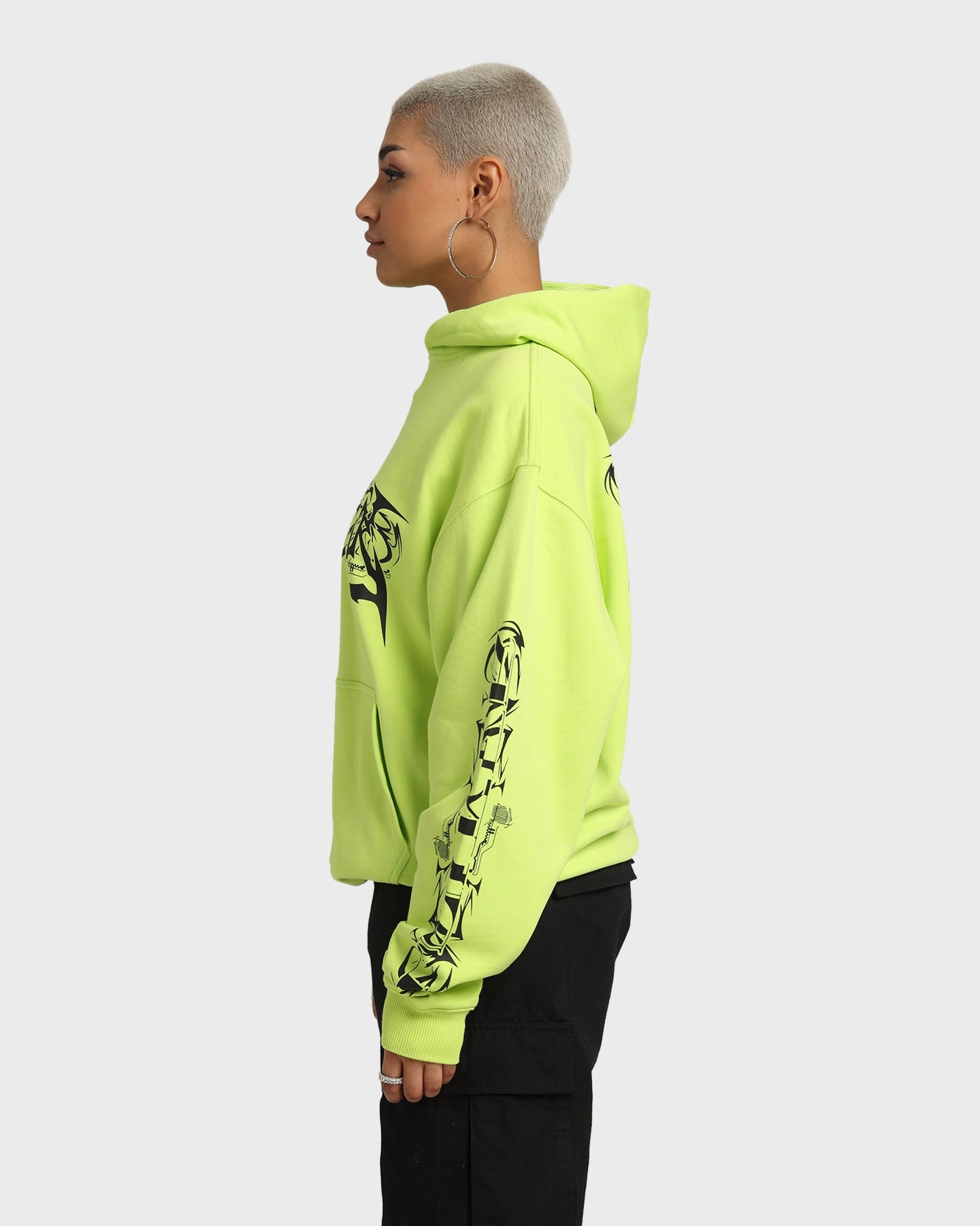Possibility Loiter Anarchy Hoodie Neon Green