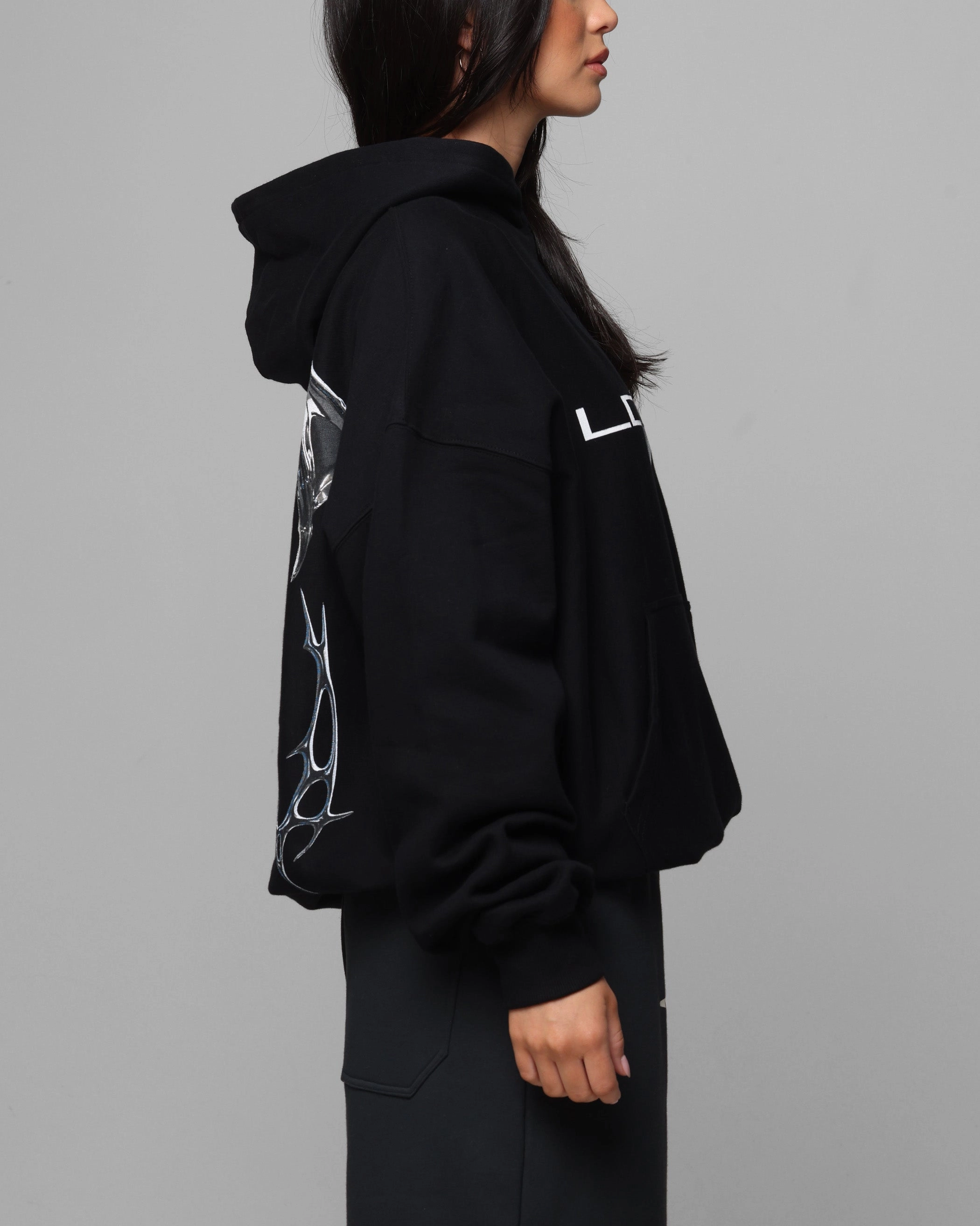 birthday Loiter Chrome Deceiver Hoodie Black