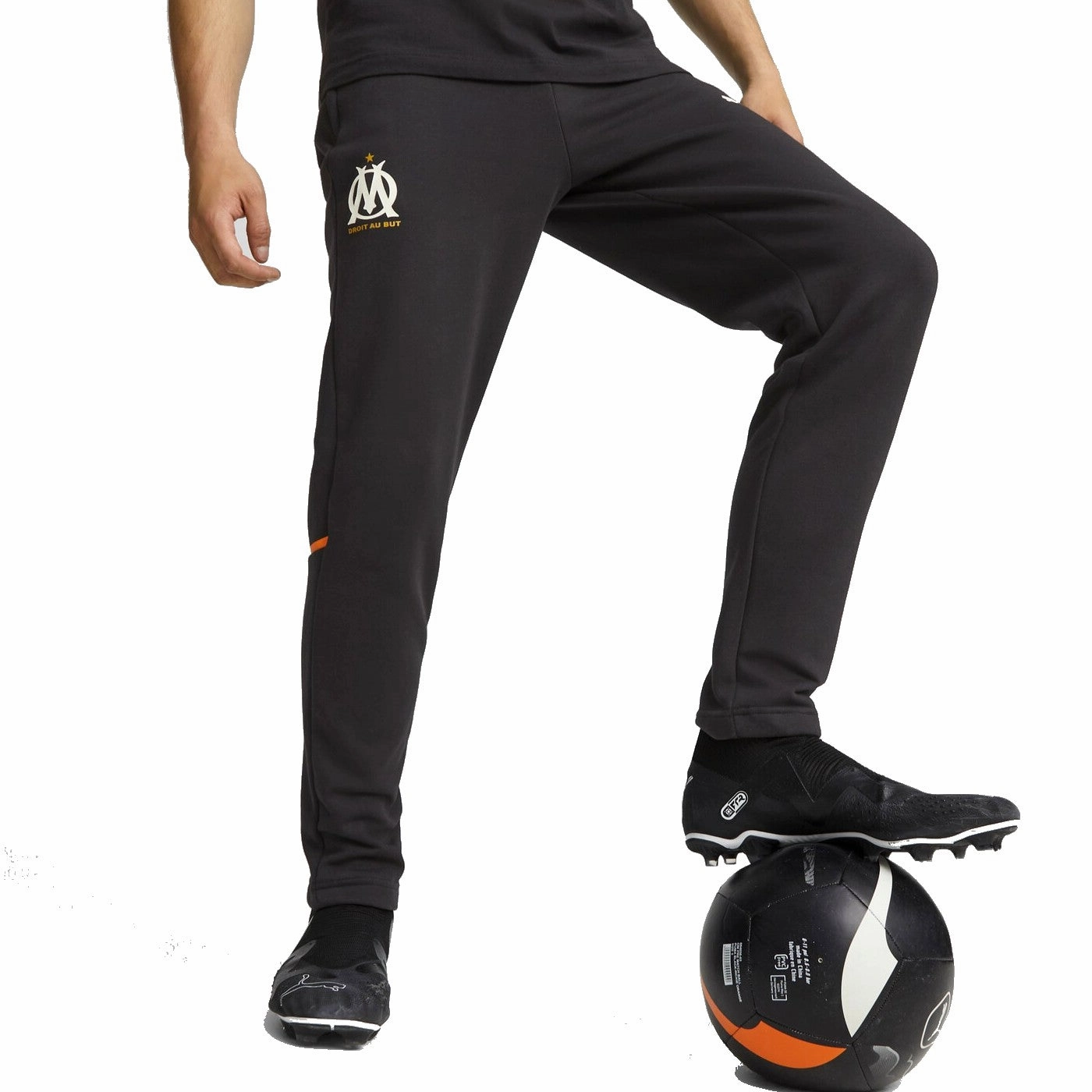 Olympique Marseille EU Casual hooded presentation tracksuit 2023/24 - Puma AbrasionResistant Design