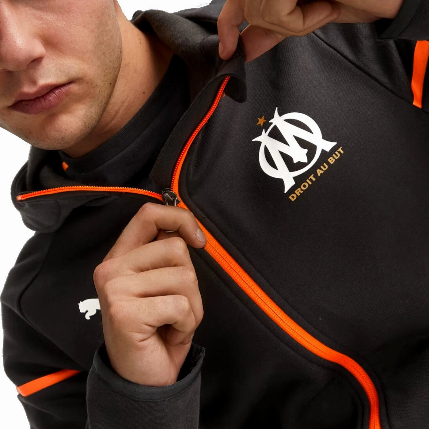 Abrasion Free Lining Olympique Marseille EU Casual hooded presentation tracksuit 2023/24 - Puma