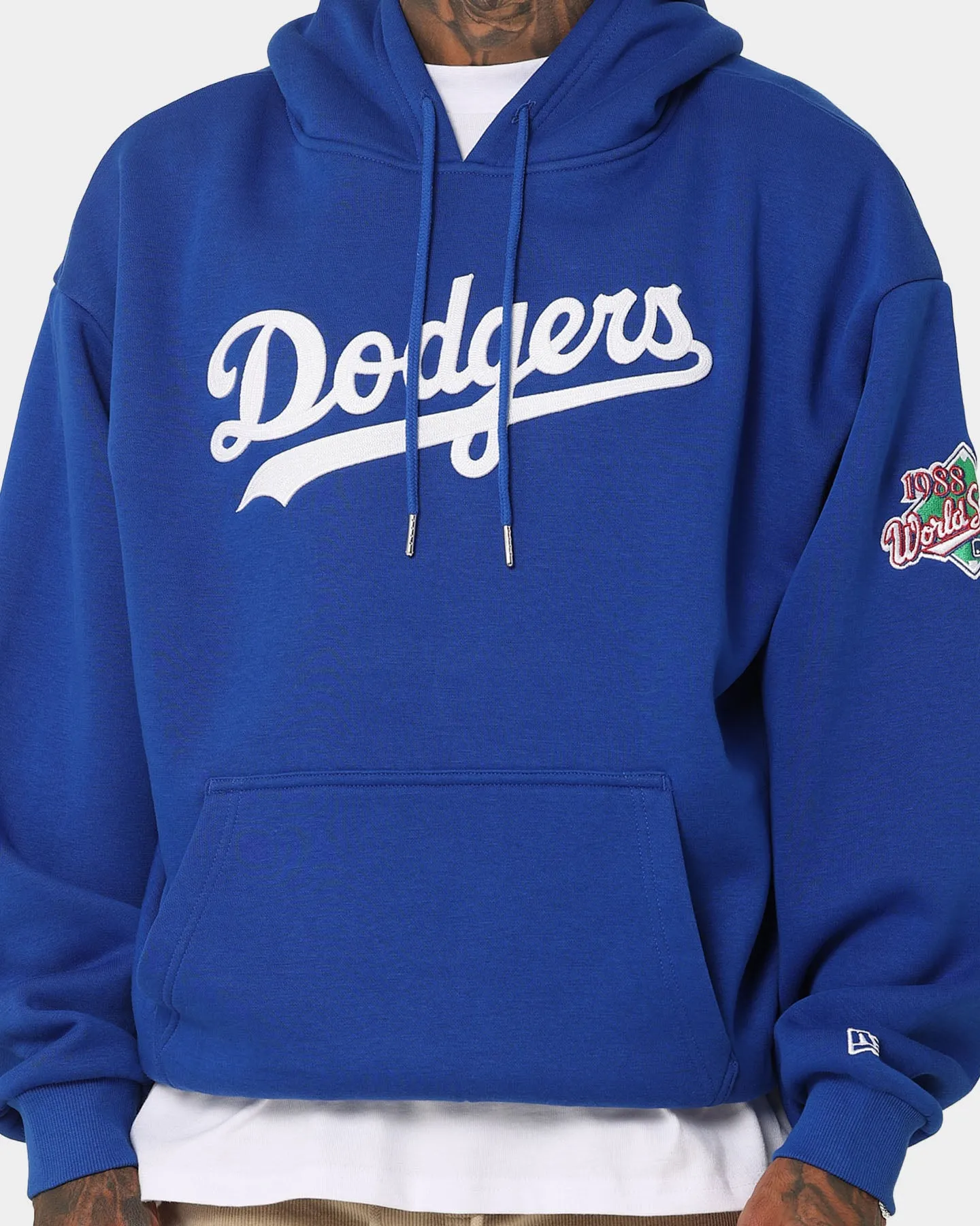 New Era Los Angeles Dodgers 'Tropical Punch Script Pack' Oversized Hoodie Bright Royal Overcome